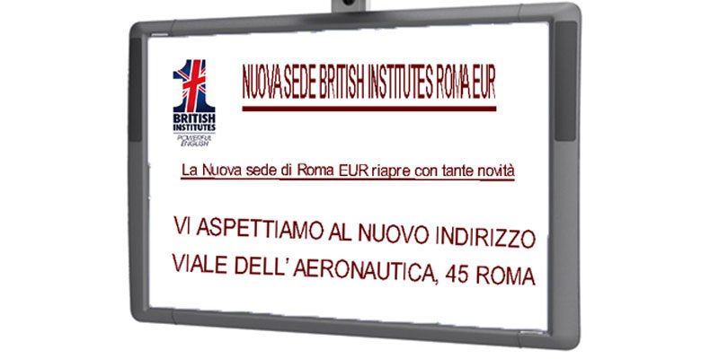 British Institutes Roma EUR apertura nuova sede